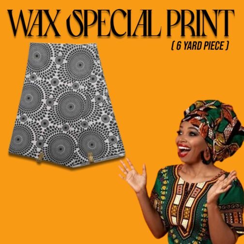 Special African Wax Print 6 Yards Piece 100% Cotton - Image 4