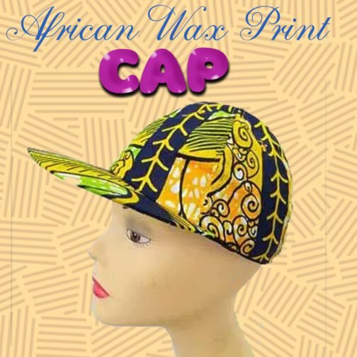 African Wax Print Cap - Image 2