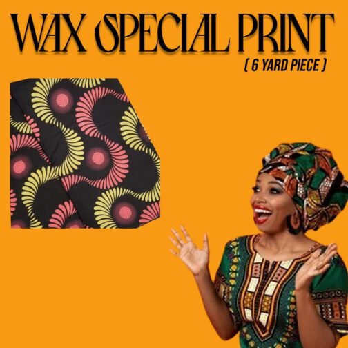 Special African Wax Print 6 Yards Piece 100% Cotton - Image 2