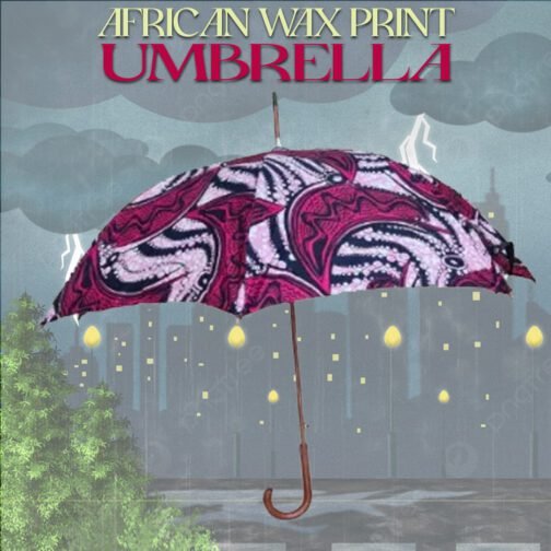 African Wax Print Umbrella - Image 2