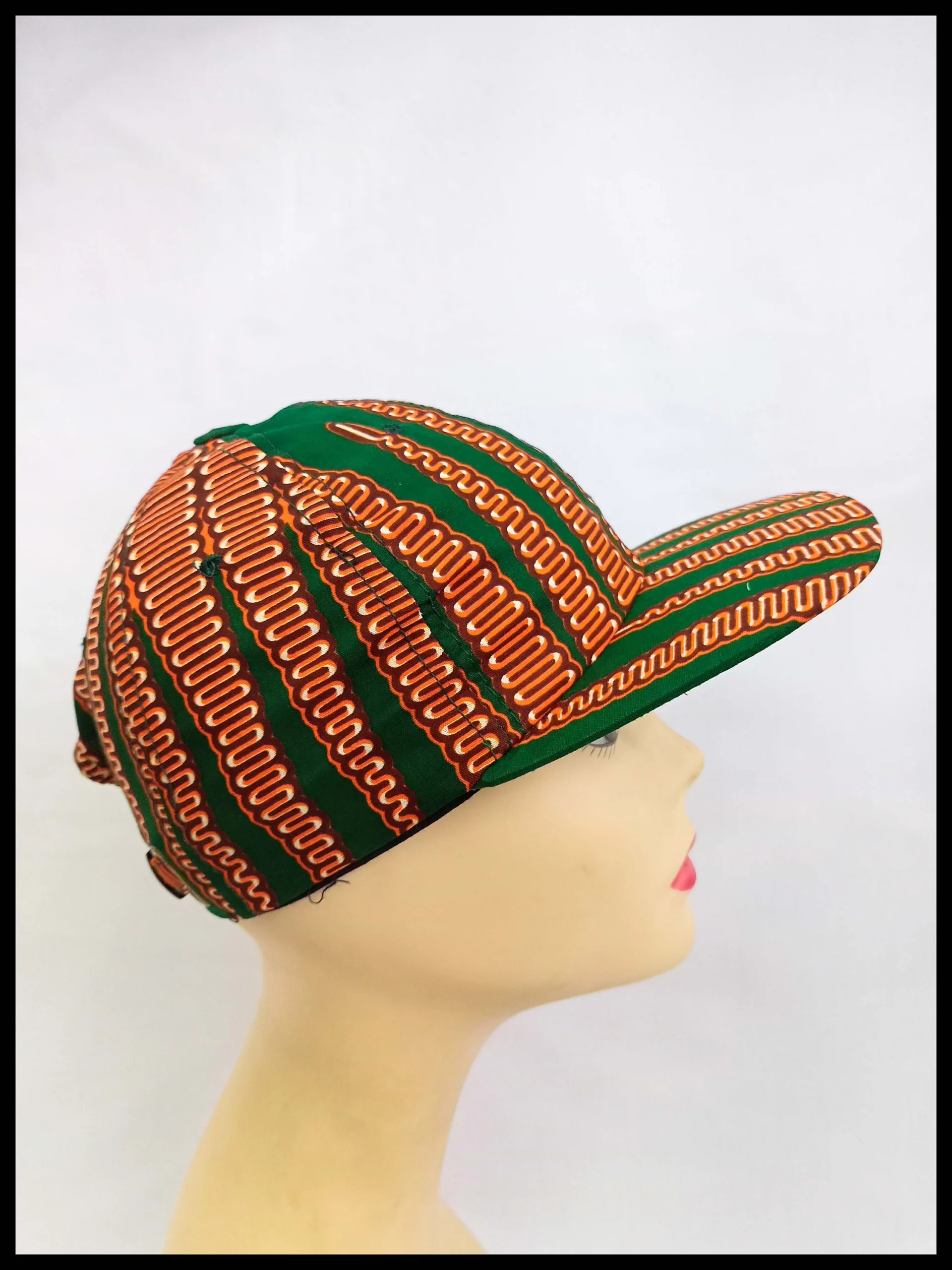 African Wax Print Cap - Image 4