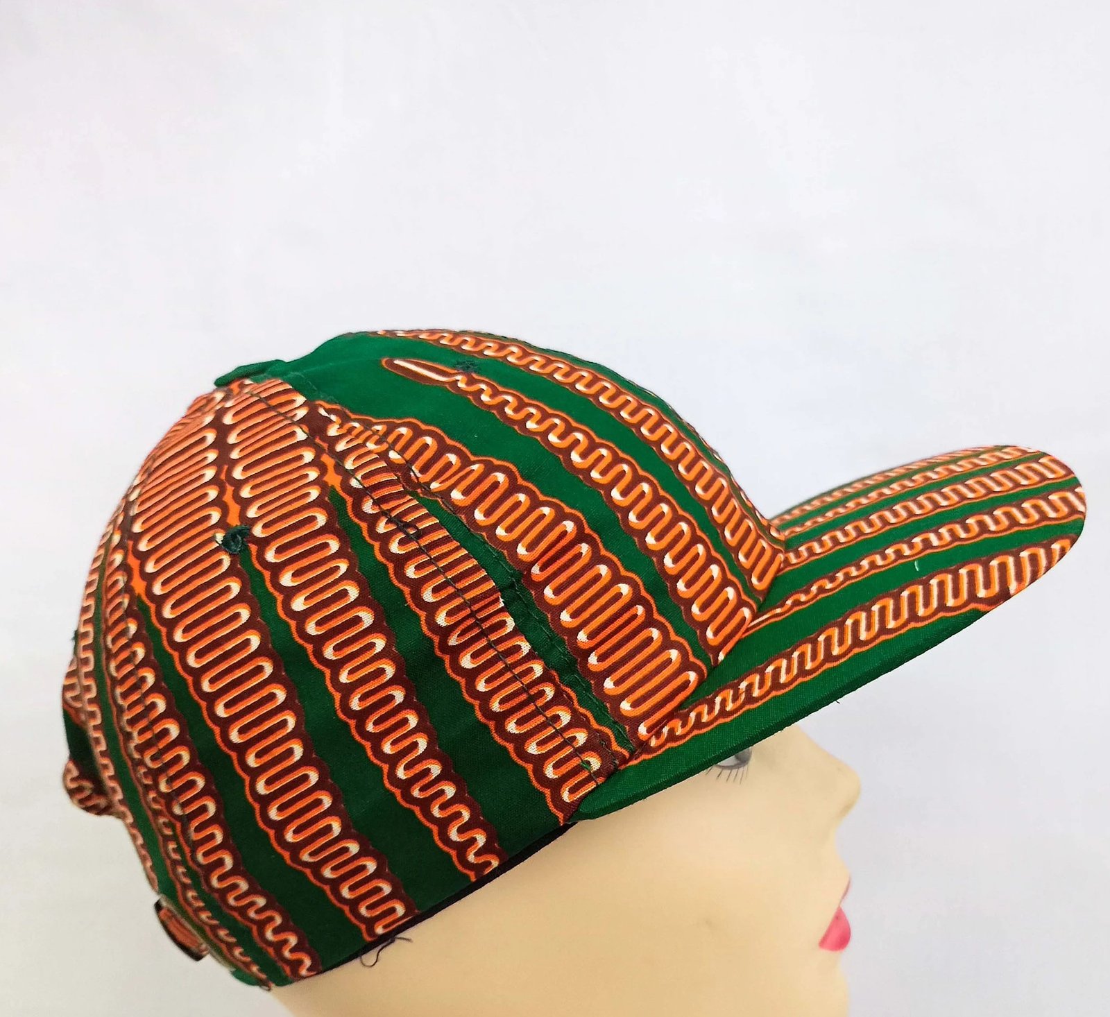 African Wax Print Cap - Image 3