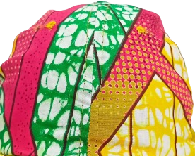 African Wax Print Cap - Image 4