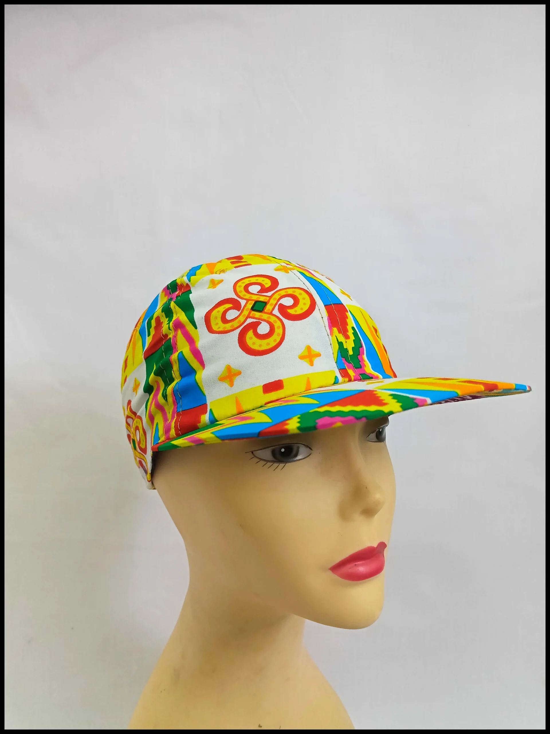 African Wax Print Cap - Image 4