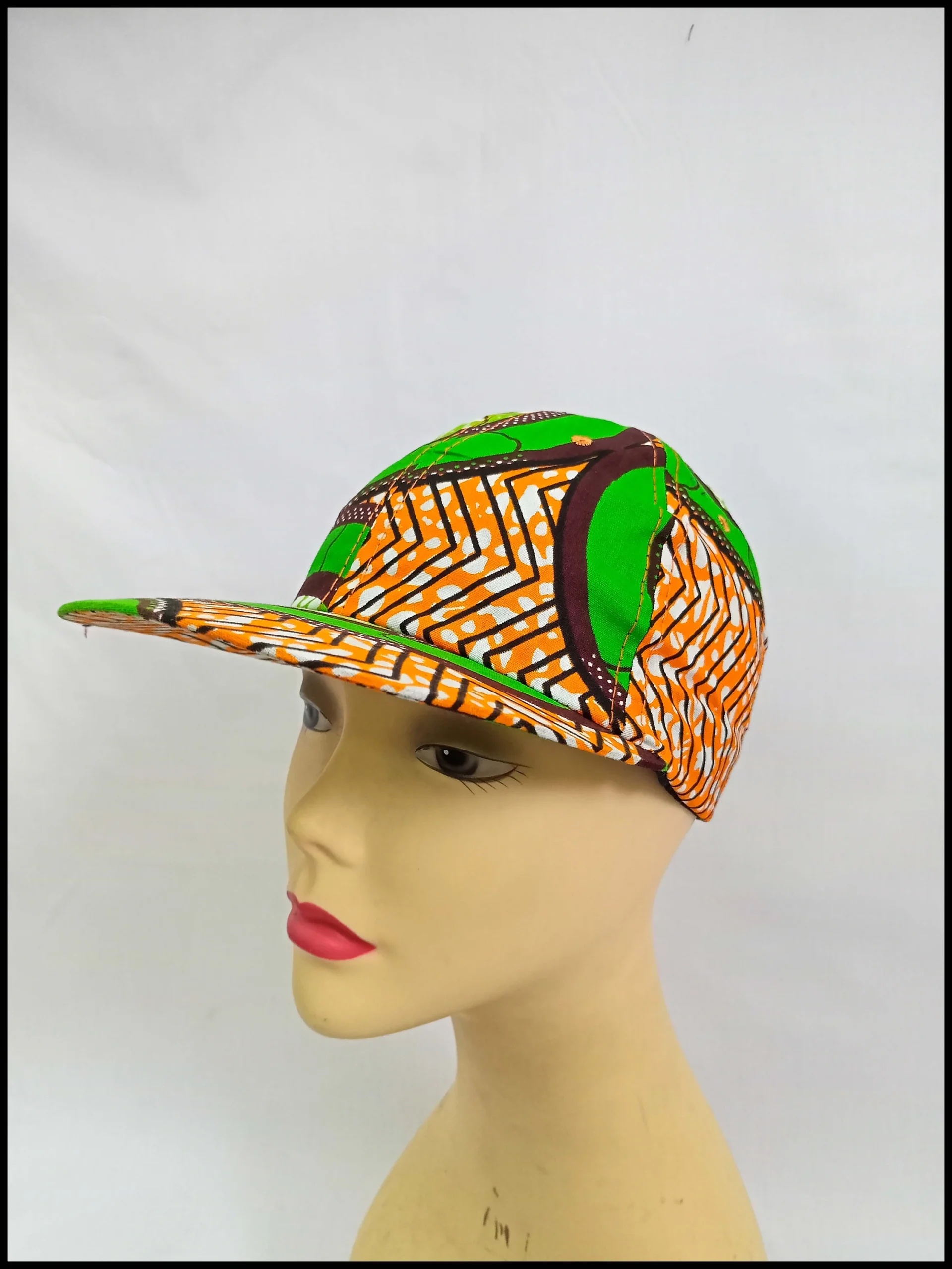 African Wax Print Cap - Image 3