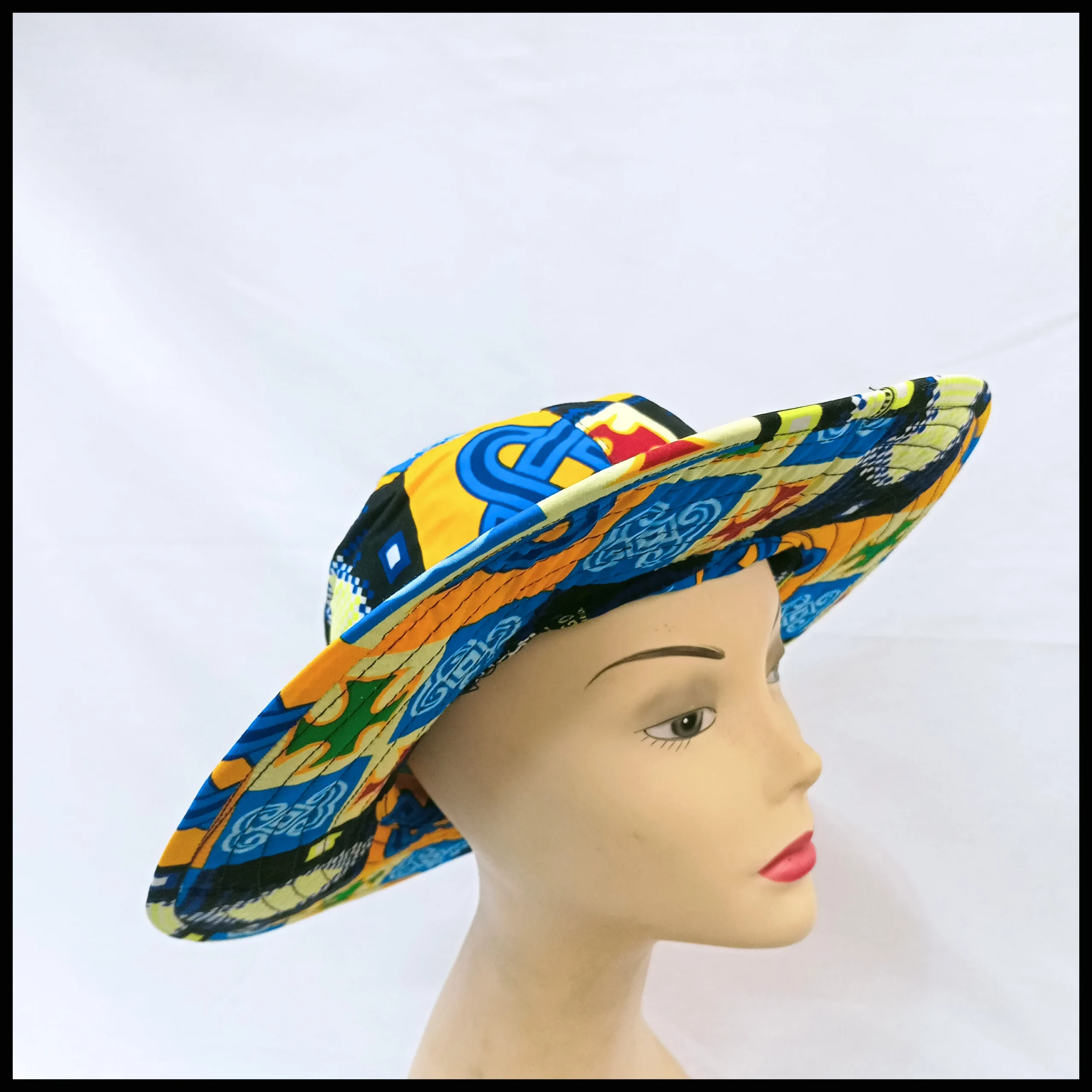 African Wax Print Cap - Image 3