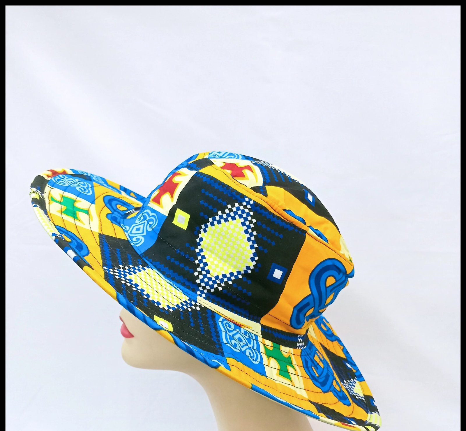African Wax Print Cap - Image 8