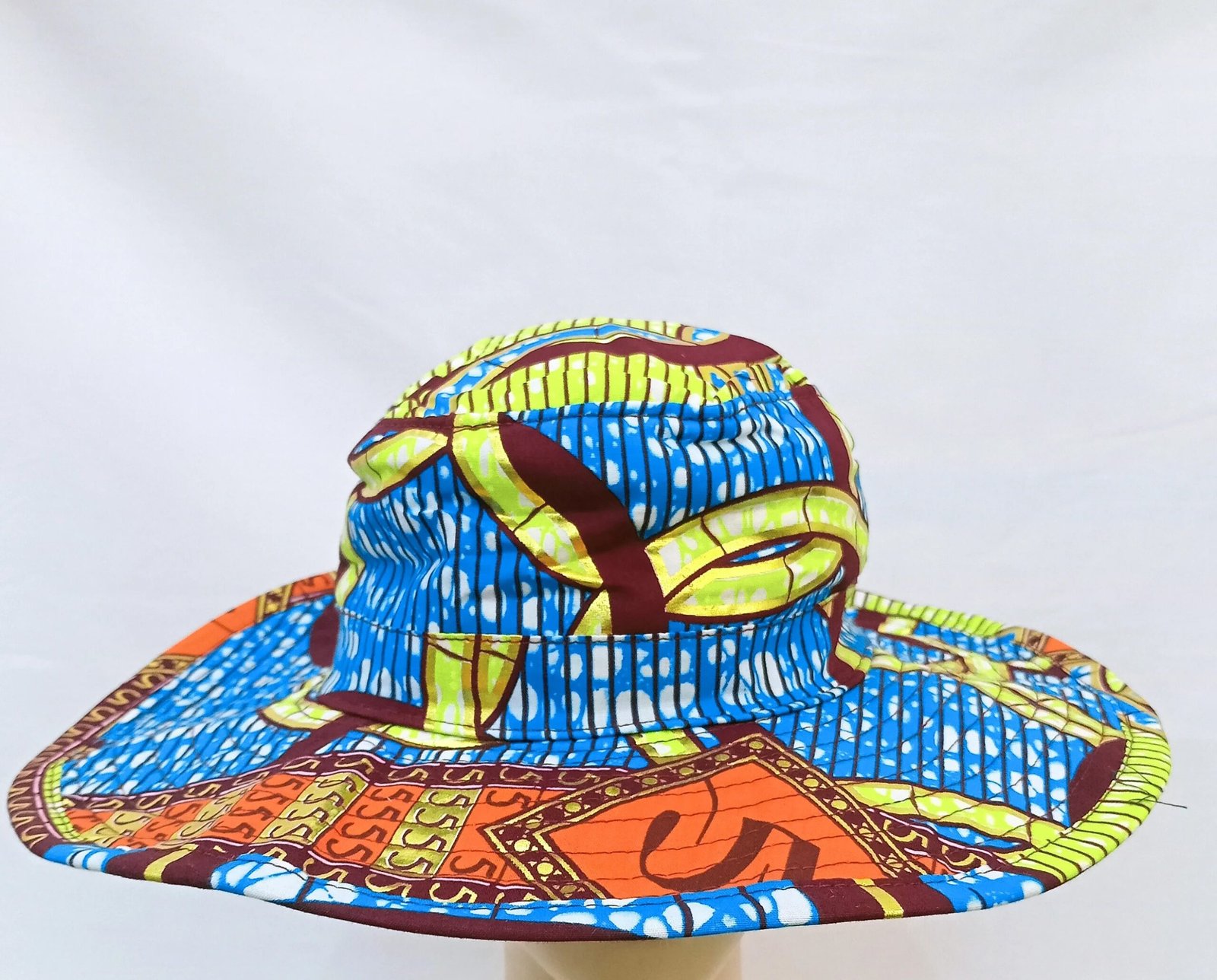 African Wax Print Cap - Image 3
