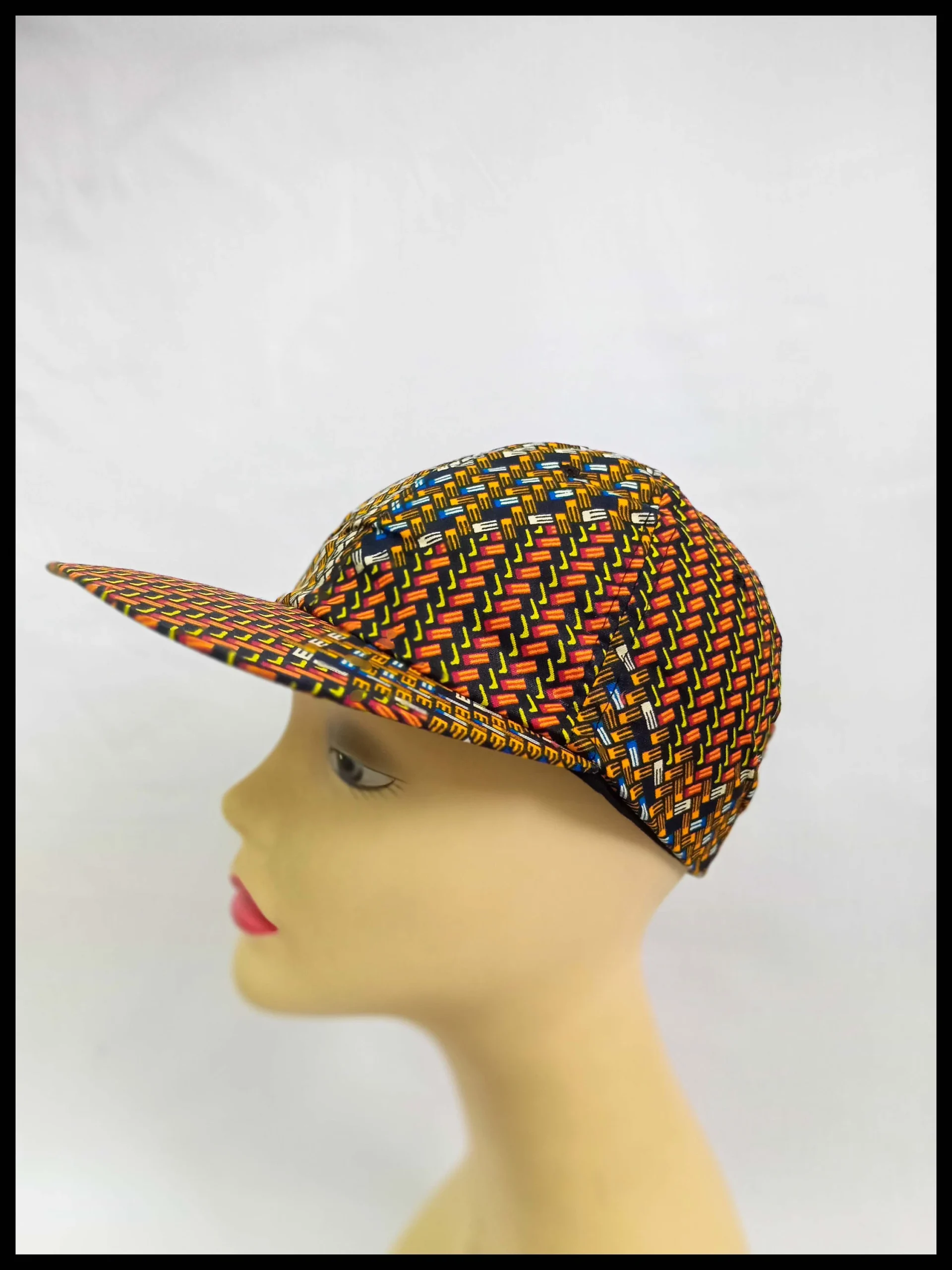 African Wax Print Cap - Image 2
