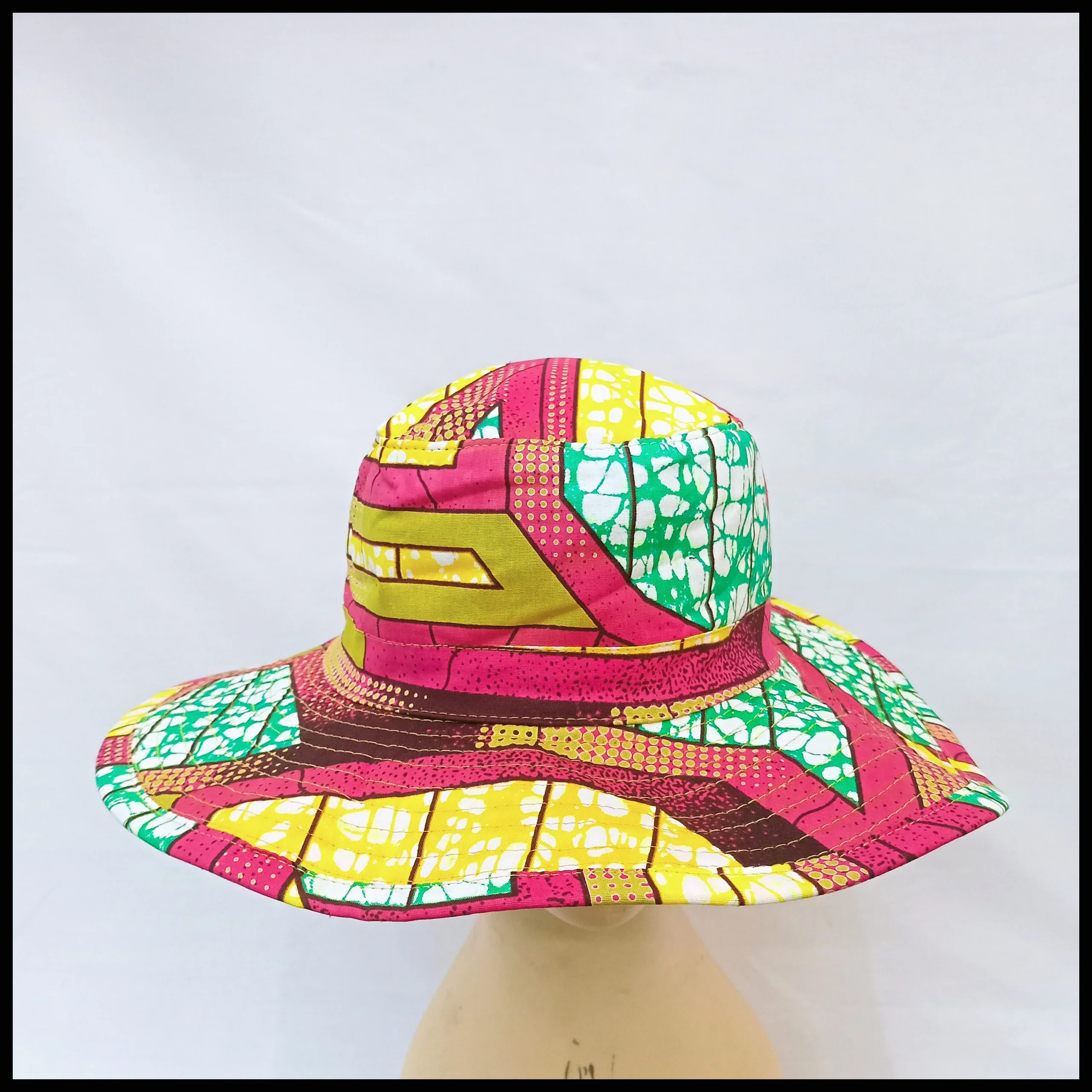African Wax Print Cap - Image 3