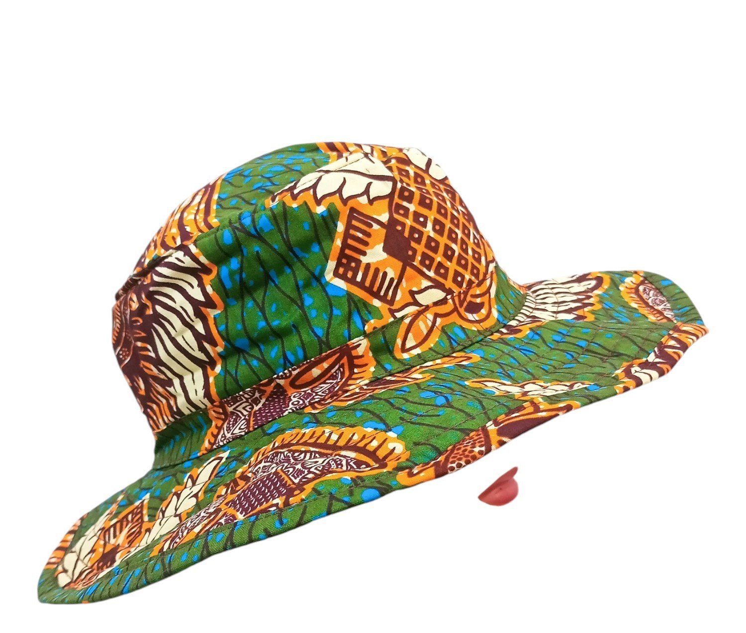 African Wax Print Cap - Image 3