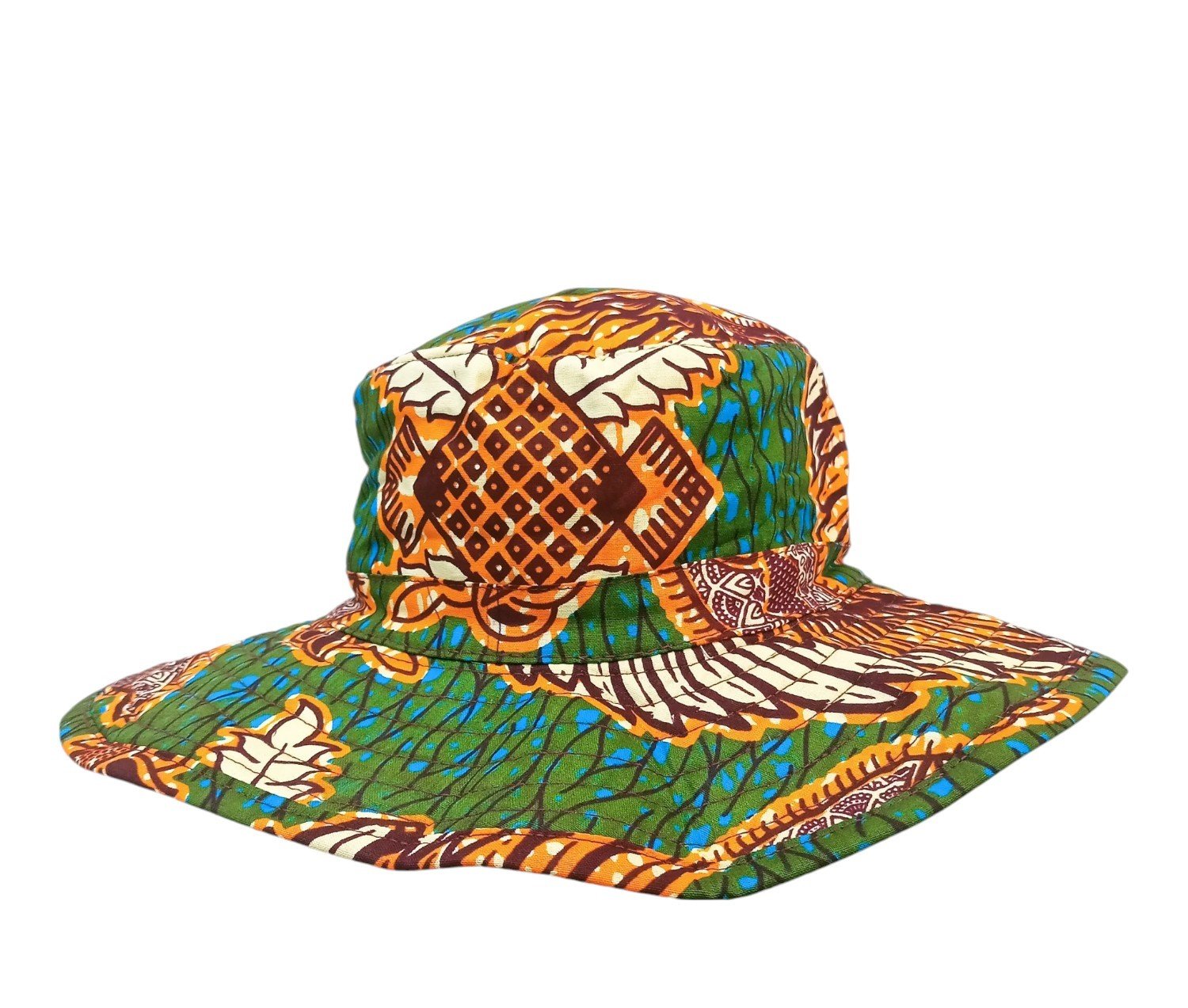 African Wax Print Cap - Image 4
