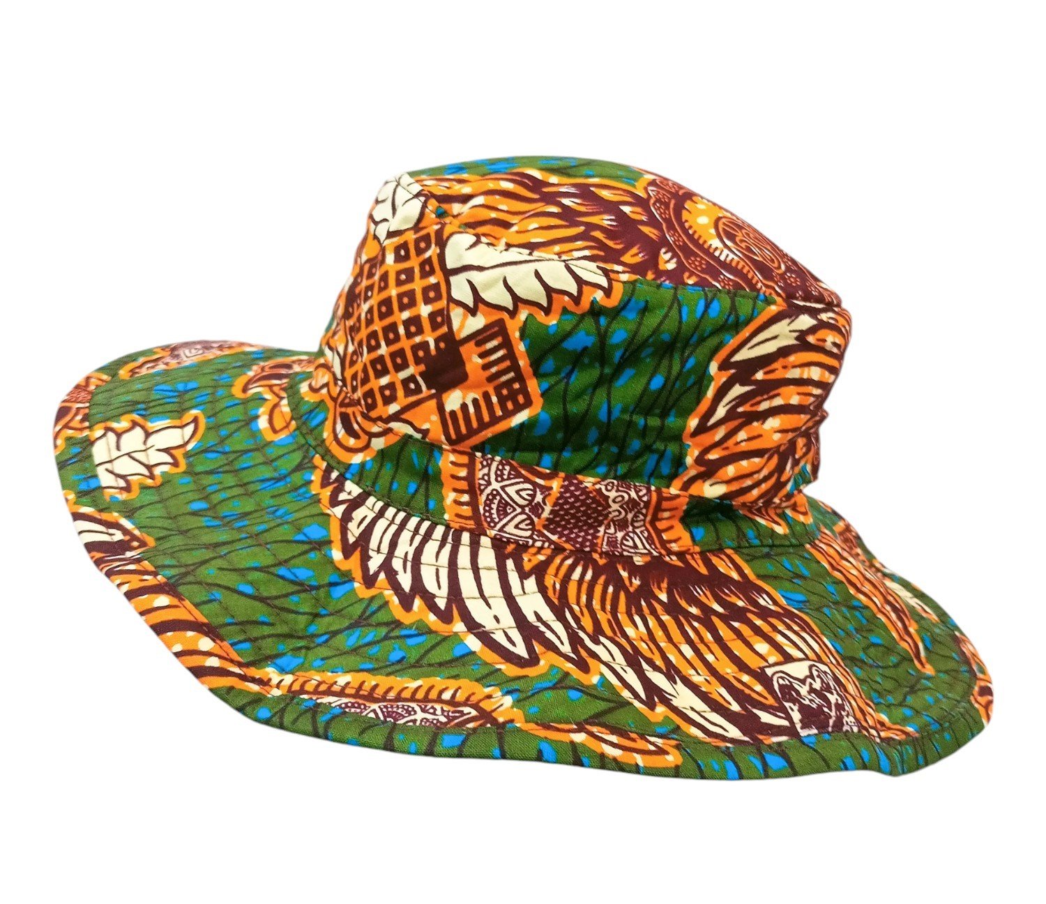 African Wax Print Cap - Image 6