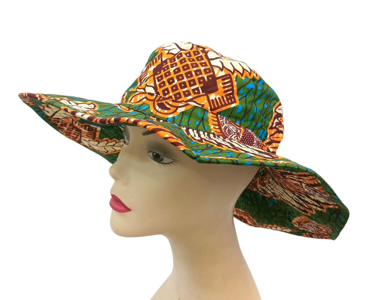 African Wax Print Cap - Image 7
