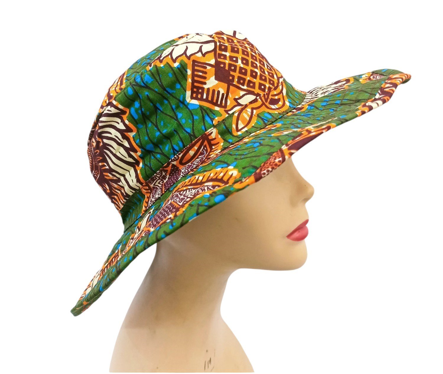 African Wax Print Cap - Image 5