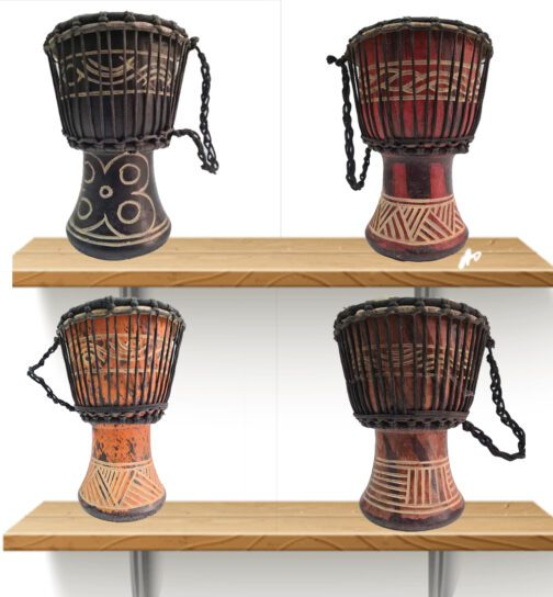 Drum (Djembe) Size Height 24cm X Top Diameter 14cm - Image 3