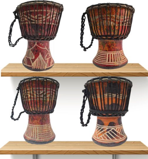 Drum (Djembe) Size Height 24cm X Top Diameter 14cm - Image 3