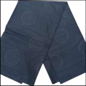 African Black Embossed cloth 6 Yard