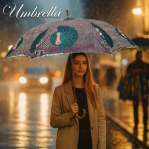 African Wax Print Umbrella