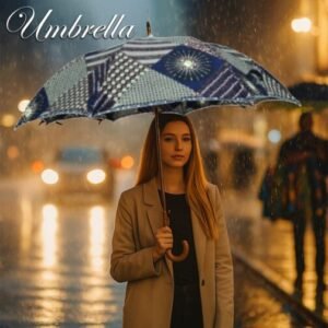 African Wax Print Umbrella