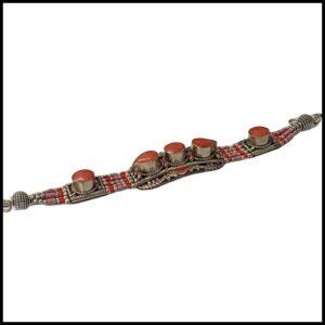 Ethnic Tribal Bracelet with Stones – Handmade Statement Jewelry