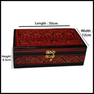 Naqsheen Jewellery Box Size (L-20cm, W-12cm, H-6.5cm)