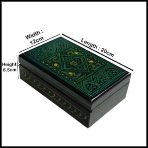 Naqsheen Jewellery Box Size (L-20cm, W-12cm, H-6.5cm)