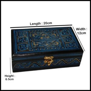 Naqsheen Jewellery Box Size (L-20cm, W-12cm, H-6.5cm)