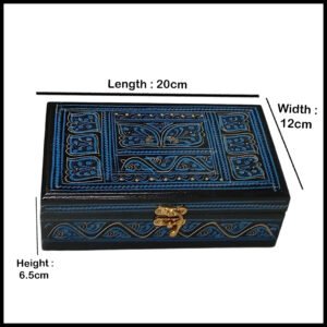 Naqsheen Jewellery Box Size (L-20cm, W-12cm, H-6.5cm)