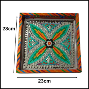 Chamakpatti Handmade Square Tray (23x23cm)