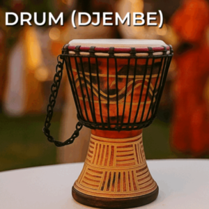Drum (Djembe) Size Height 26cm X Top Diameter 17cm