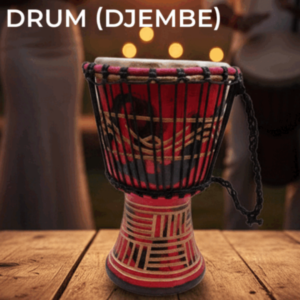 Drum (Djembe) Size Height 26cm X Top Diameter 17cm