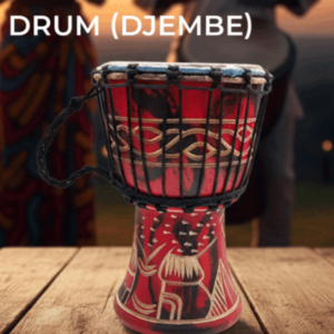 Drum (Djembe) Size Height 26cm X Top Diameter 17cm