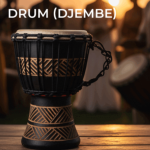 Drum (Djembe) Size Height 26cm X Top Diameter 17cm