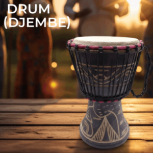 Drum (Djembe) Size Height 26cm X Top Diameter 17cm