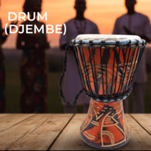 Drum (Djembe) Size Height 26cm X Top Diameter 17cm