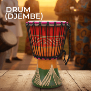 Drum (Djembe) Size Height 26cm X Top Diameter 17cm