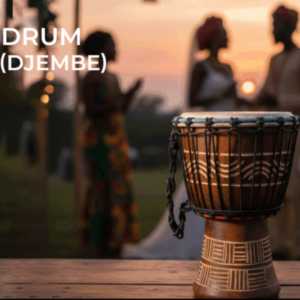 Drum (Djembe) Size Height 26cm X Top Diameter 17cm