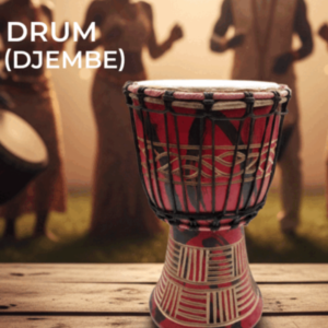 Drum (Djembe) Size Height 26cm X Top Diameter 17cm