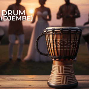 Drum (Djembe) Size Height 26cm X Top Diameter 17cm