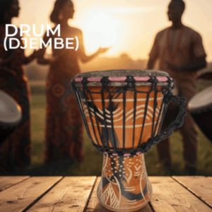 Drum (Djembe) Size Height 26cm X Top Diameter 17cm