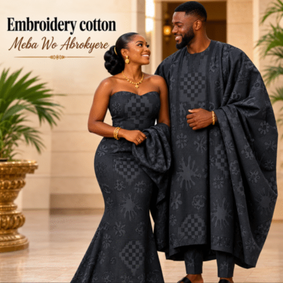 Embroidery cotton Meba Wo Abrokyere 12 Yards - Image 9