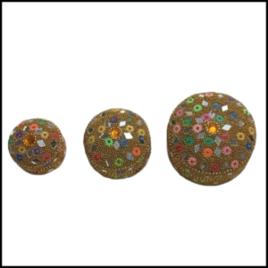 Handcrafted Decorative Bajri Box – Set of 3
