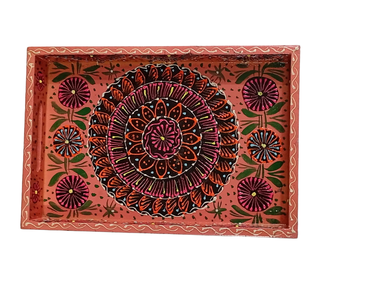Handcrafted Bundi Decorative Serving Tray – Length: 30 cm × Width: 20 cm - Image 3