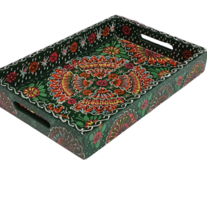 Handcrafted Bundi Decorative Serving Tray – Length: 30 cm × Width: 20 cm