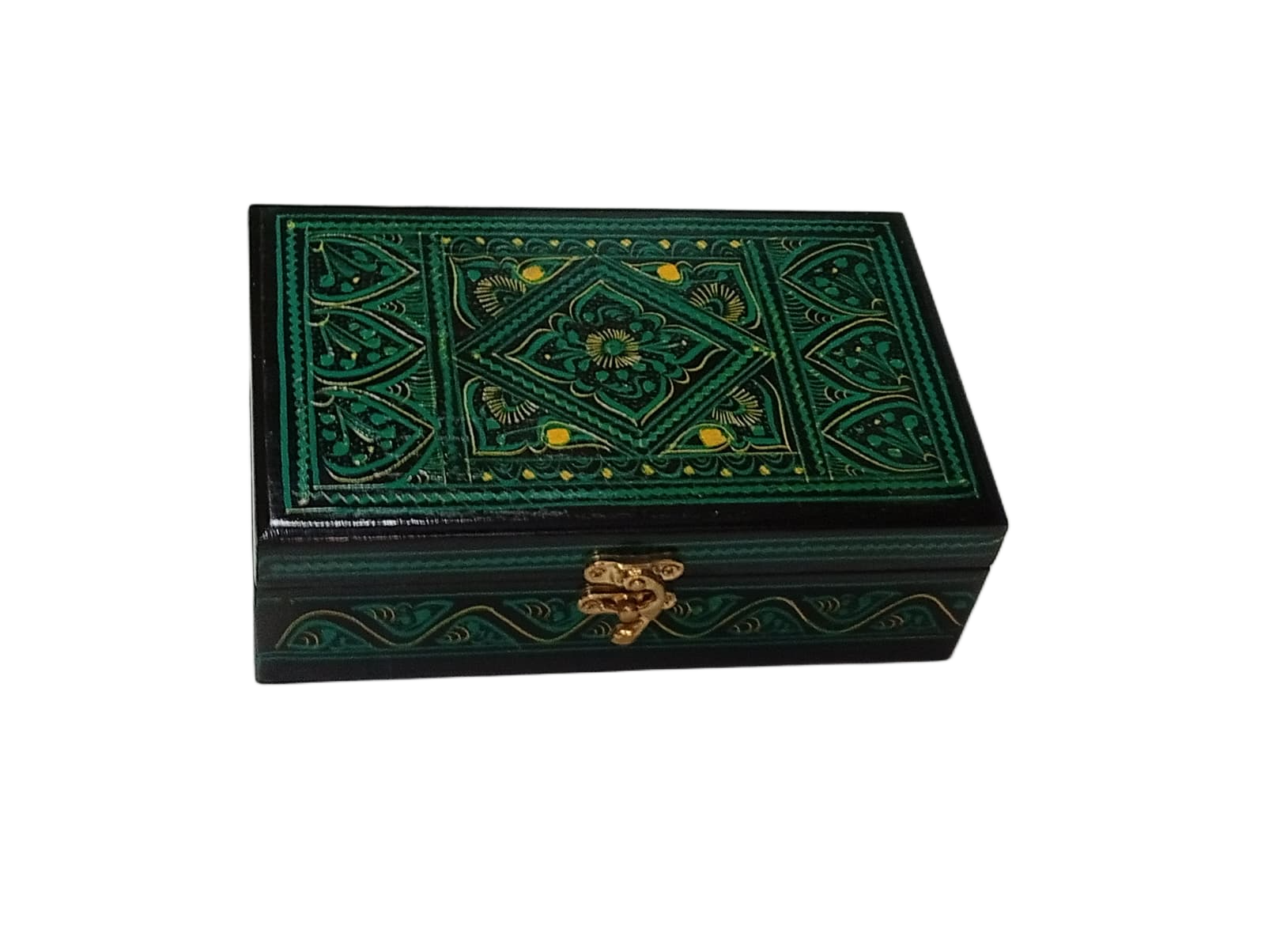 Naqsheen Jewellery Box Size (L-20cm, W-12cm, H-6.5cm) - Image 2