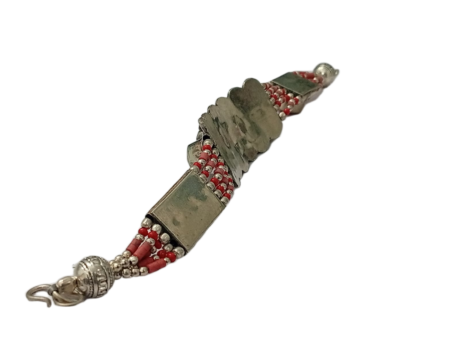 Ethnic Tribal Bracelet with Stones – Handmade Statement Jewelry - Image 5