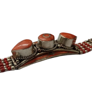 Ethnic Tribal Bracelet with Stones – Handmade Statement Jewelry