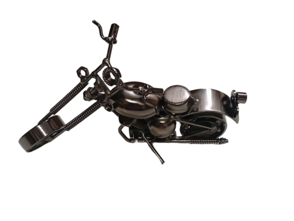 Handcrafted Vintage Metal Motorcycle size : 15cm - Image 2