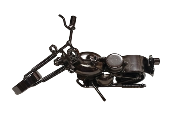 Handcrafted Vintage Metal Motorcycle size : 15cm - Image 5